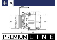 Kompressor, klimatanläggning BEHR *** PREMIUM LINE ***