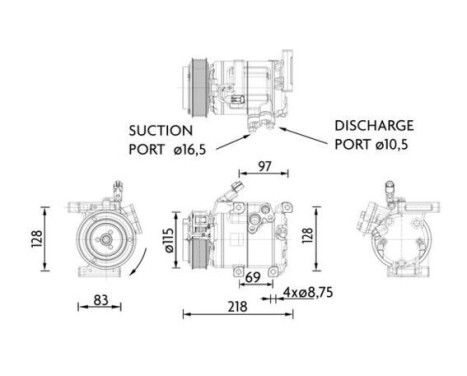 Kompressor, klimatanläggning BEHR *** PREMIUM LINE ***, bild 2