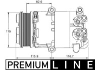 Kompressor, klimatanläggning BEHR *** PREMIUM LINE ***
