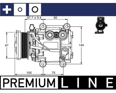 Kompressor, klimatanläggning BEHR *** PREMIUM LINE ***