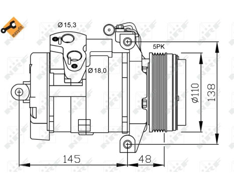 Kompressor, klimatanläggning EASY FIT, bild 6