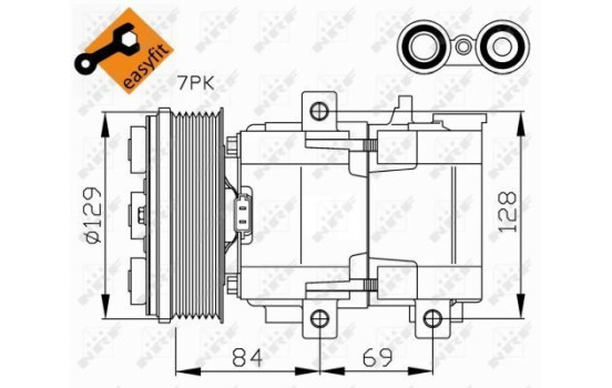 Kompressor, klimatanläggning EASY FIT, bild 5