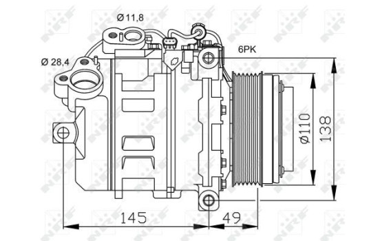 Kompressor, klimatanläggning EASY FIT, bild 3