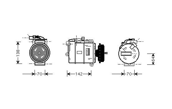 Kompressor, klimatanläggning *** IR PLUS ***