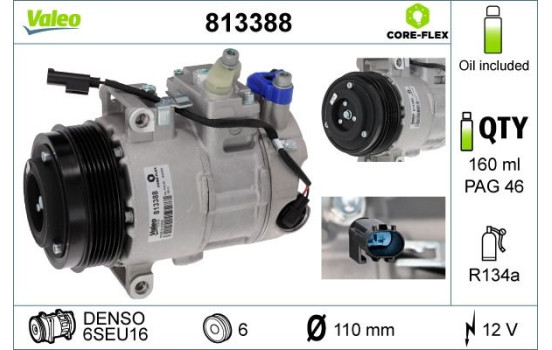 Kompressor, klimatanläggning NEW PART