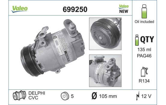 Kompressor, klimatanläggning NEW PART