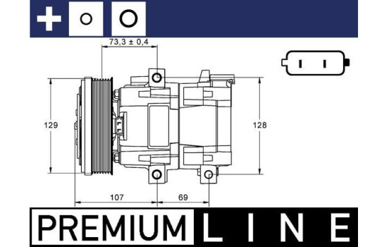 Kompressor, klimatanläggning PREMIUM LINE, bild 2