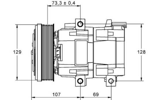 Kompressor, klimatanläggning PREMIUM LINE, bild 3