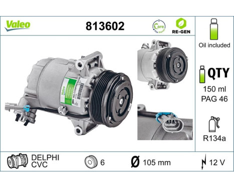 Kompressor, klimatanläggning REMANUFACTURED, bild 2