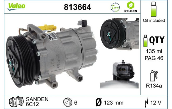 Kompressor, klimatanläggning REMANUFACTURED, bild 4
