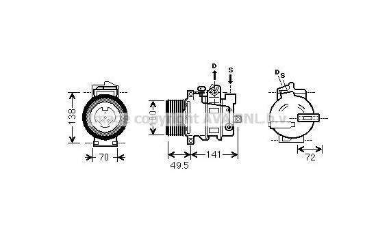 Kompressor, klimatanläggning