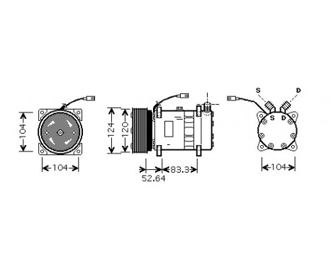 Kompressor, klimatanläggning