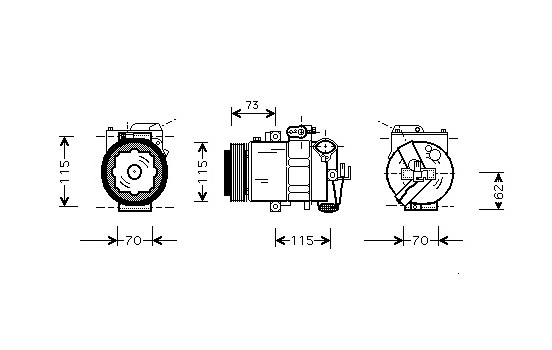 Kompressor, klimatanläggning