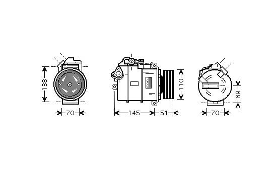 Kompressor, klimatanläggning, bild 2