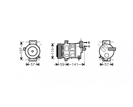 Kompressor, klimatanläggning, bild 2