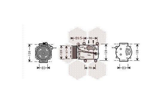 Kompressor, klimatanläggning, bild 2