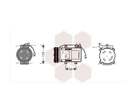Kompressor, klimatanläggning, bild 2