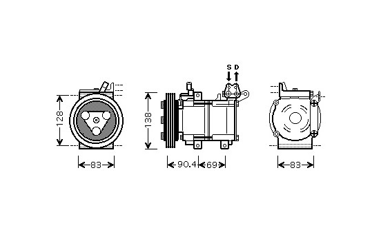 Kompressor, klimatanläggning