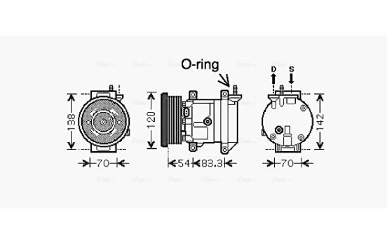 Kompressor, klimatanläggning