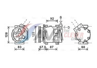 Kompressor, klimatanläggning