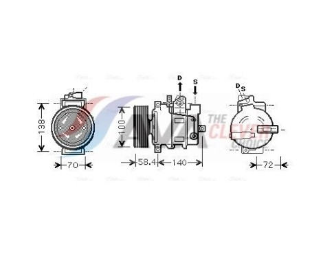 Kompressor, klimatanläggning