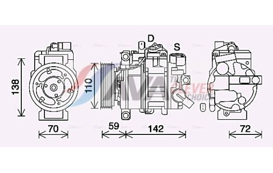 Kompressor, klimatanläggning
