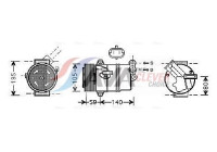 Kompressor, klimatanläggning