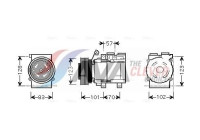 Kompressor, klimatanläggning