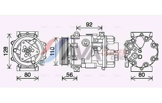 Kompressor, klimatanläggning