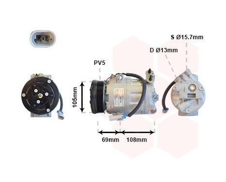 Kompressor, klimatanläggning, bild 2