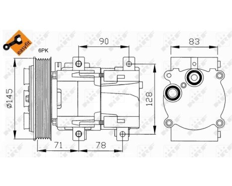 Kompressor, luftkonditionering EASY FIT