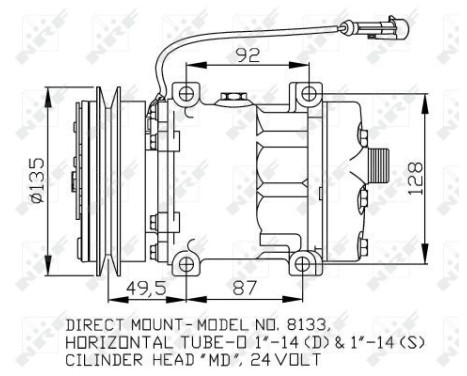 Kompressor, luftkonditionering EASY FIT, bild 2