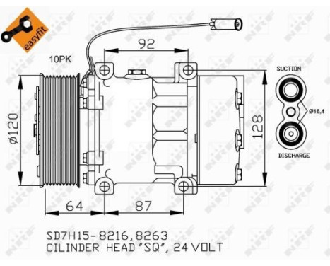 Kompressor, luftkonditionering EASY FIT, bild 4