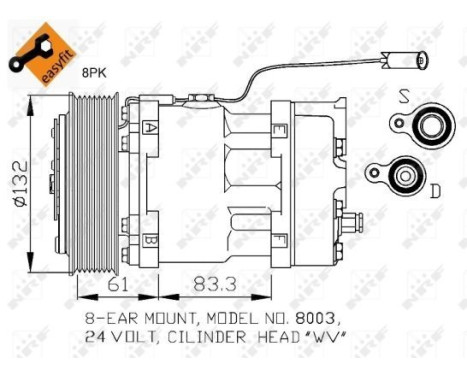 Kompressor, luftkonditionering EASY FIT, bild 4