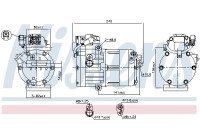 Kompressor, luftkonditionering **FÖRSTA MONTERING**