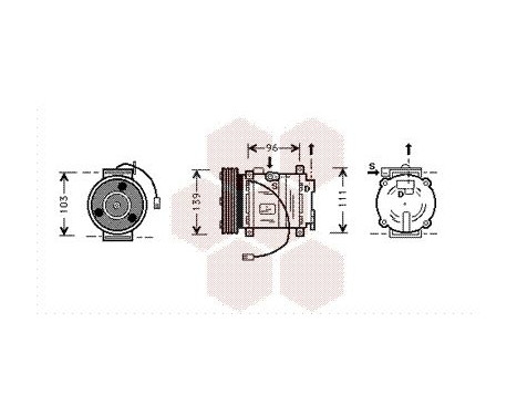 Kompressor, luftkonditionering från 1995-, bild 2