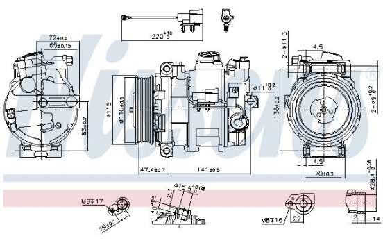Kompressor, luftkonditionering, bild 6