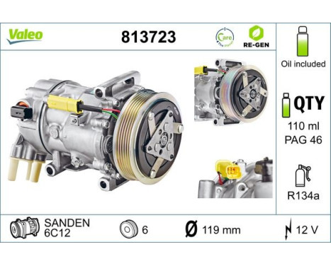 Kompressor, luftkonditionering, bild 2