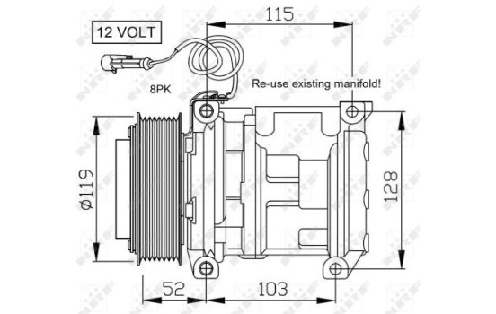 Kompressor, luftkonditionering, bild 2