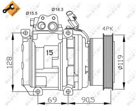 Kompressor, luftkonditionering, bild 3