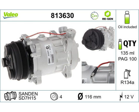 Kompressor, luftkonditionering, bild 2