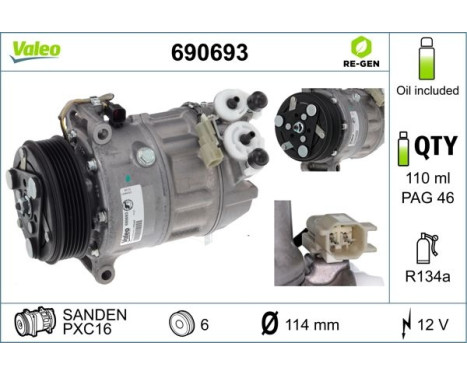 Kompressor, luftkonditionering, bild 2
