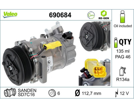 Kompressor, luftkonditionering, bild 2
