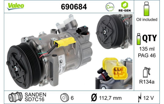 Kompressor, luftkonditionering, bild 2