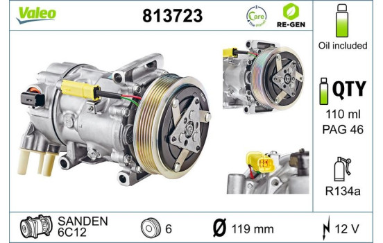 Kompressor, luftkonditionering, bild 2