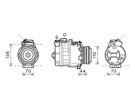 KOMPRESSOR X5 4,4 / 4,8 AT 03-06