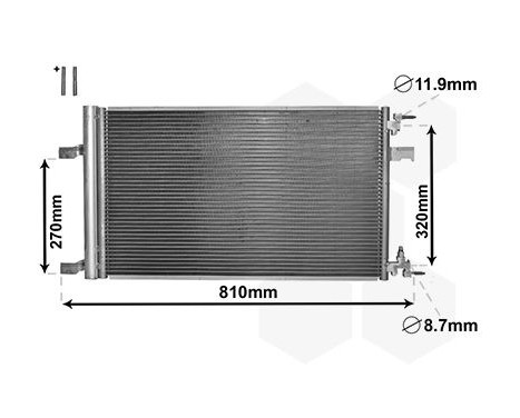 Airo kondensor ASTRA J/CRUZE/ORLANDO 09- 37005499 International Radiators Plus, bild 3