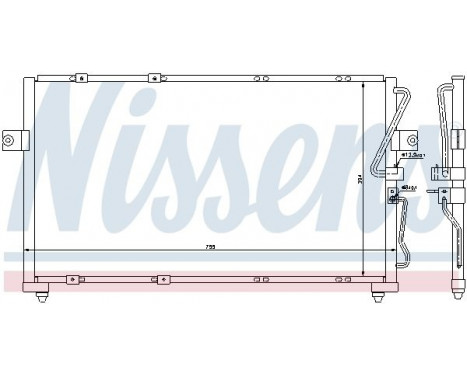 Kondensator, klimatanläggning 94418 Nissens, bild 6