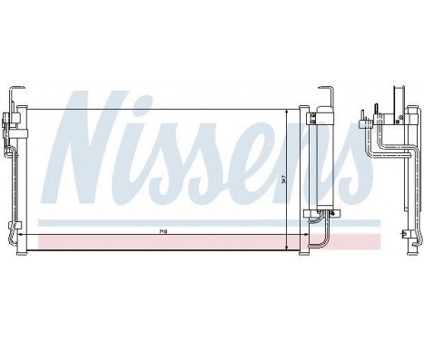 Kondensator, klimatanläggning 94449 Nissens, bild 6