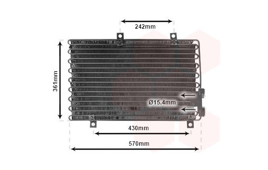 Kondensor, klimatanläggning 01005063 International Radiators, bild 2